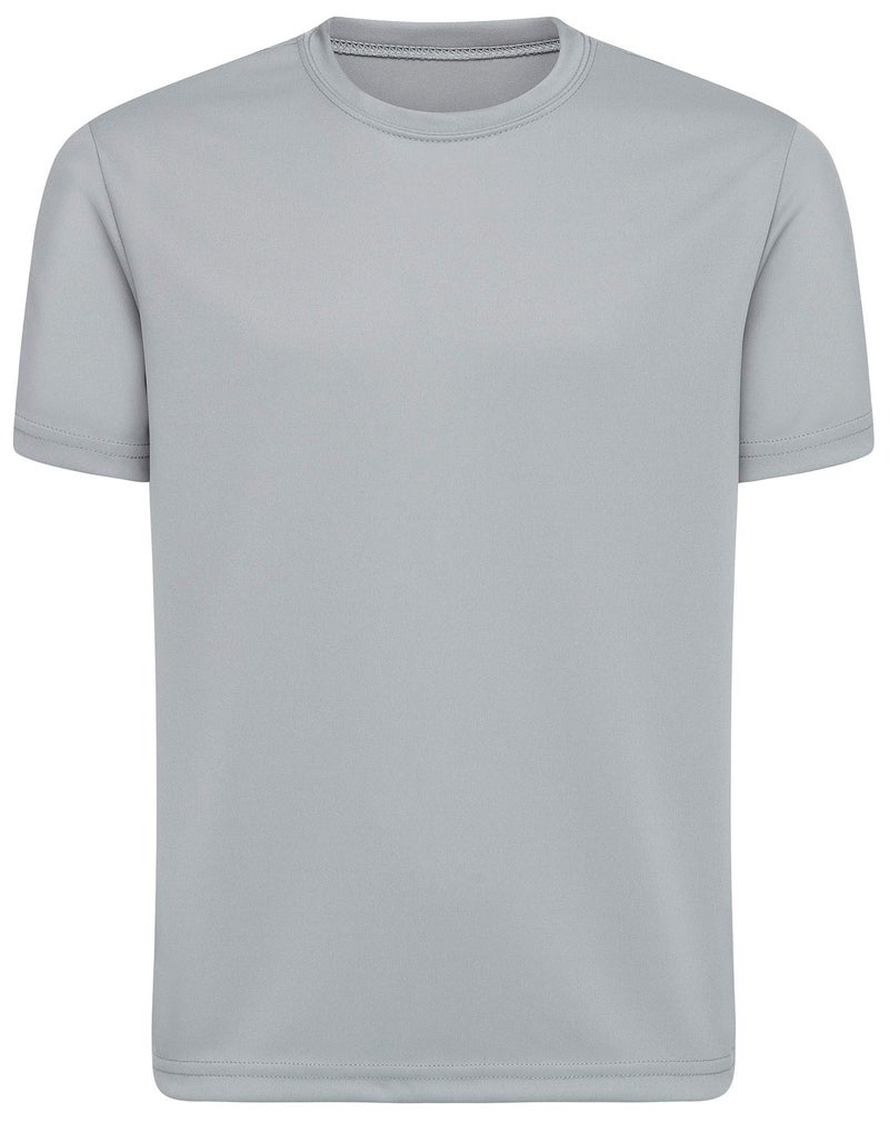 Opna Youth Boys Dri Fit Athletic T Shirts for Boys & Girls Sports Undershirt â€“ Youth & Teen Sizes Silver-S - Image 1